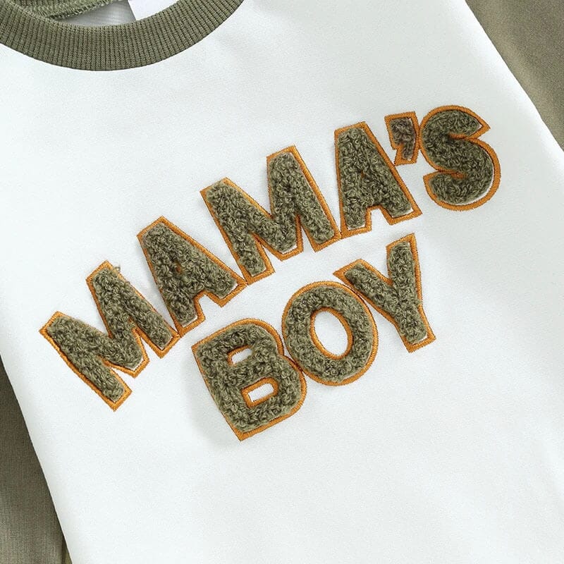Baby Long Sleeve Mamas Boy Bodysuit - My Trendy Youngsters