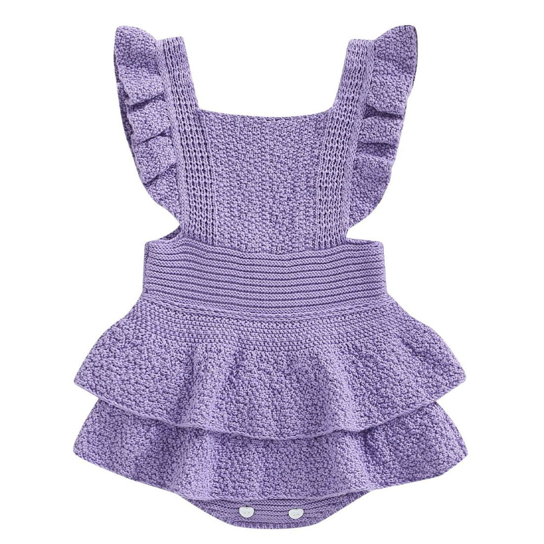 Havana Ruffle Baby Girl Bodysuit | Purple