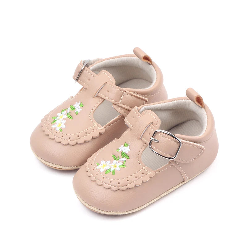 Floral Embroided Baby Girl Sandles