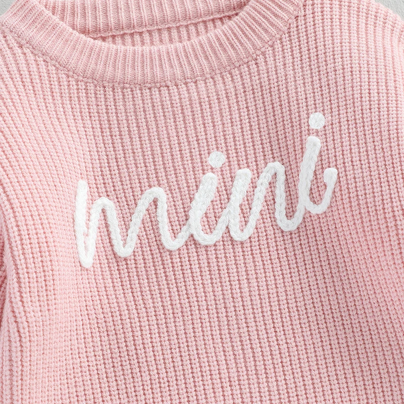 Long Sleeve Mini Knit Toddler Pullover
