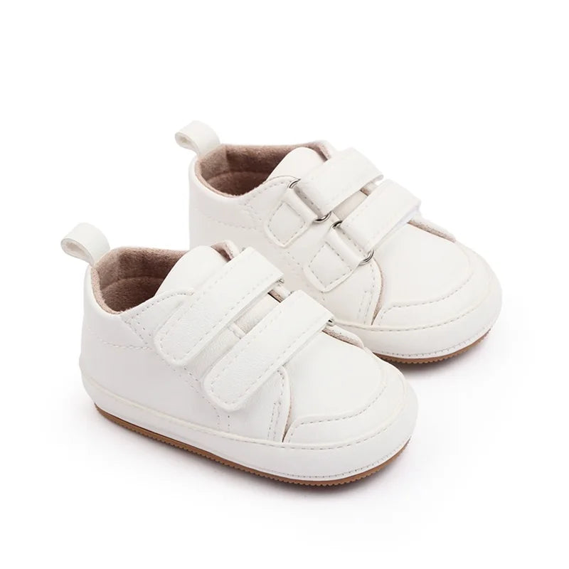 Pink Velcro Strap Baby Sneakers