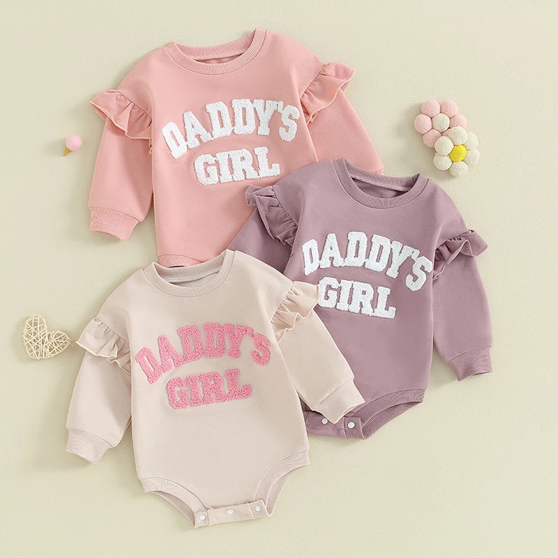Daddy's Girl Ruffle Baby Bodysuit