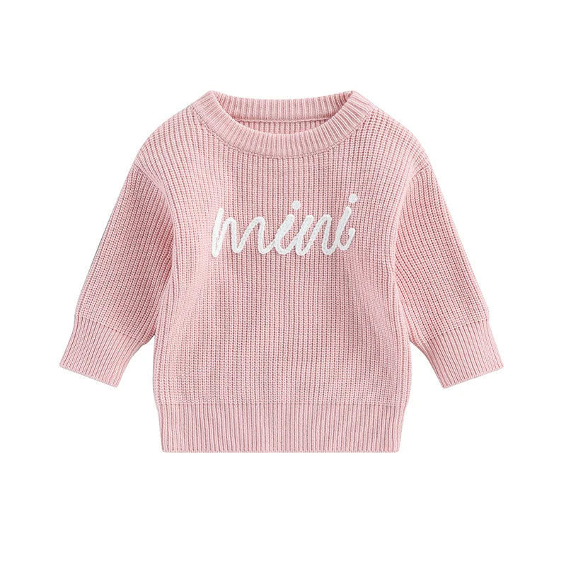 Long Sleeve Mini Knit Toddler Pullover