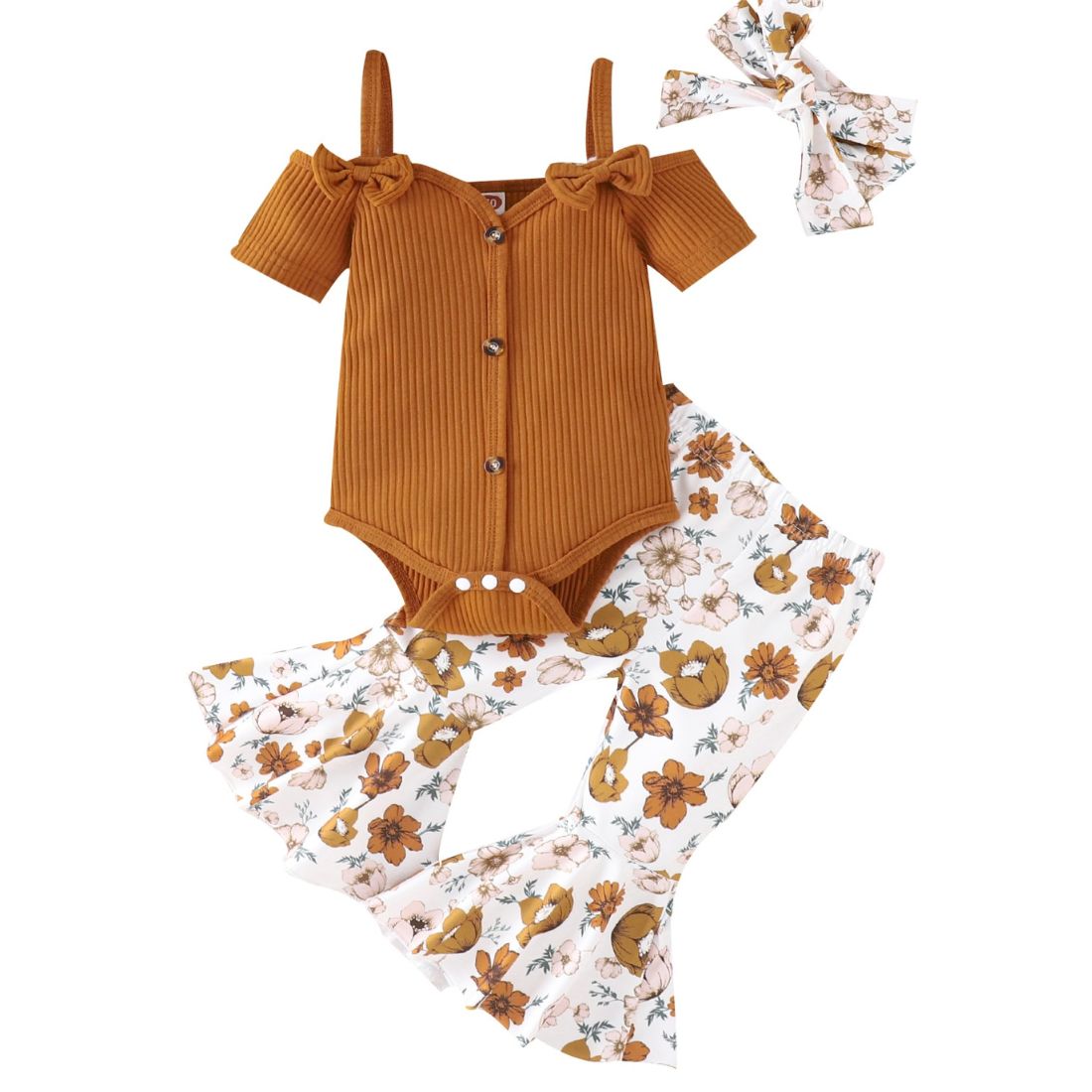 Autumn Floral Flares Baby Clothing Set