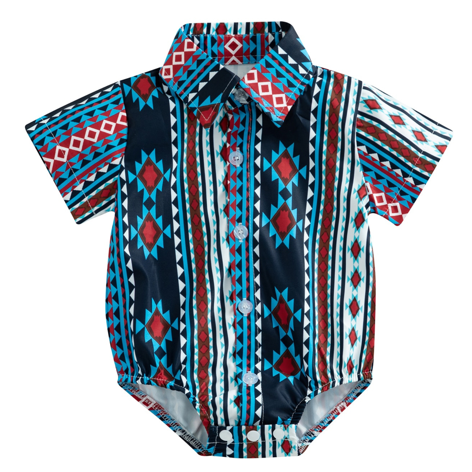 Aztec Style Collared Bodysuit- My Trendy Youngsters