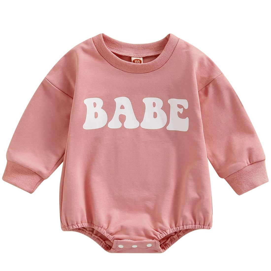 Baby Girls Long Sleeve Babe Print Bodysuit - My Trendy Youngsters | Buy on-trend and stylish Baby and Toddler Onesies and bodysuits @ My Trendy Youngsters - Dress your little one in Style @ My Trendy Youngsters
