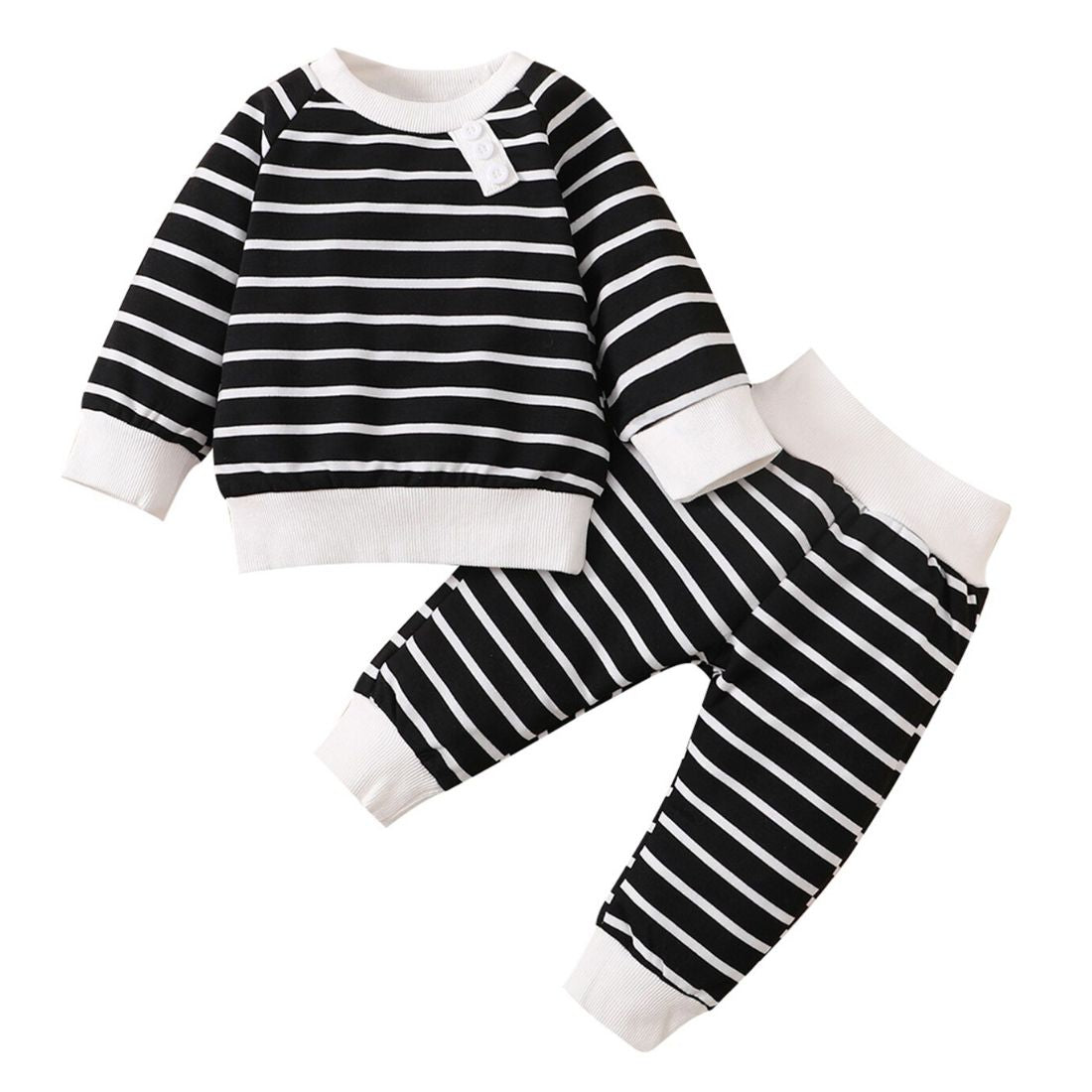 Striped Sweaty Baby Clothing Set
