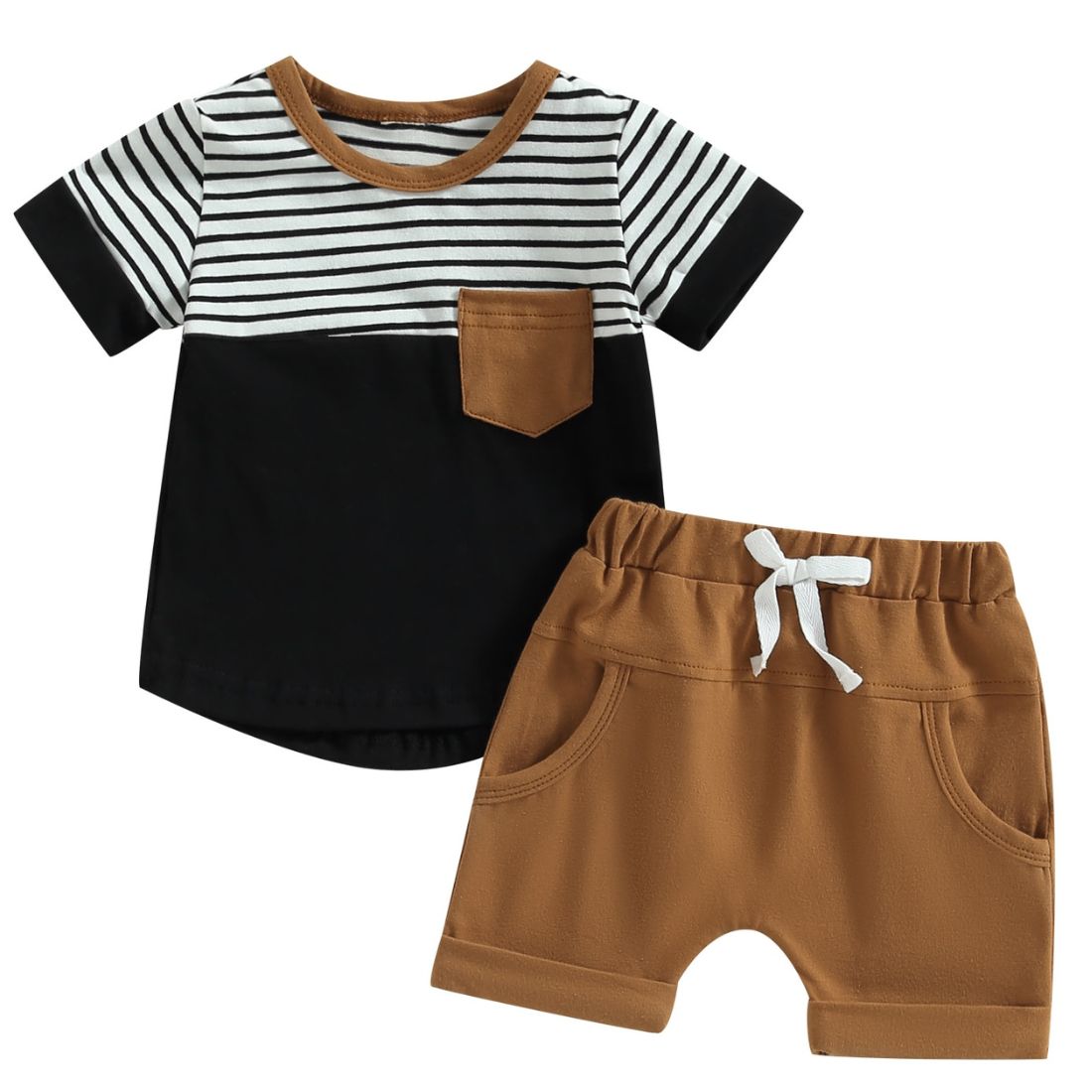 Earthy Stripes Baby Clothing Set