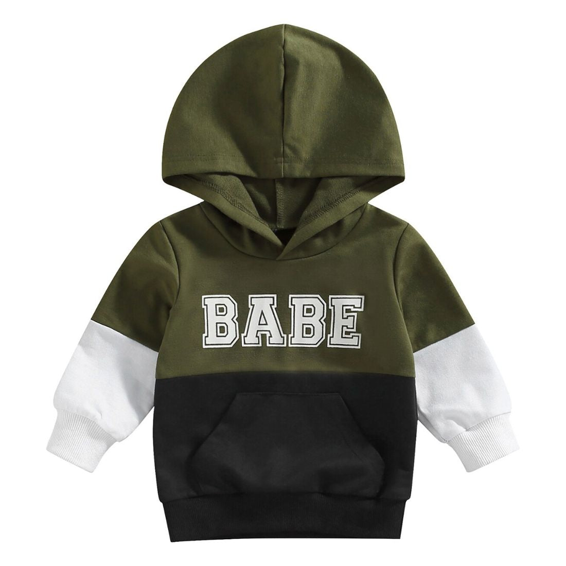 Toddler Boy Block Babe Hoodie Pocket Pullover - My Trendy Youngsters | Buy on-trend and stylish Baby and Toddler Clothing Sets @ My Trendy Youngsters - Dress your little one in Style @ My Trendy Youngsters 