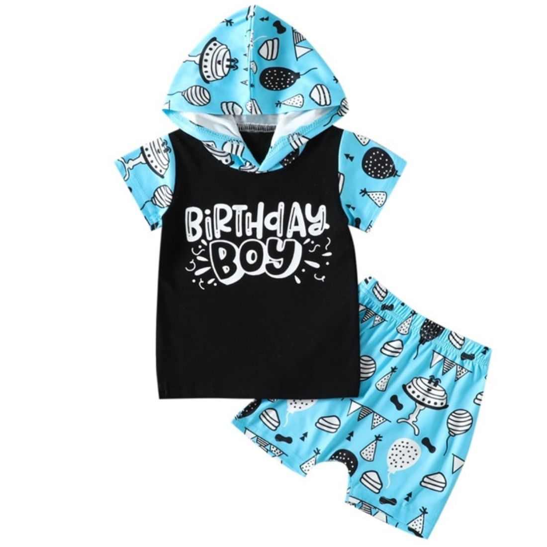 Little Boy Blue Birthday Boy Hoodie 2-Piece Clothing Set - My Trendy Youngsters | Buy on-trend and stylish Baby and Toddler Clothing Sets @ My Trendy Youngsters - Dress your little one in Style @ My Trendy Youngsters