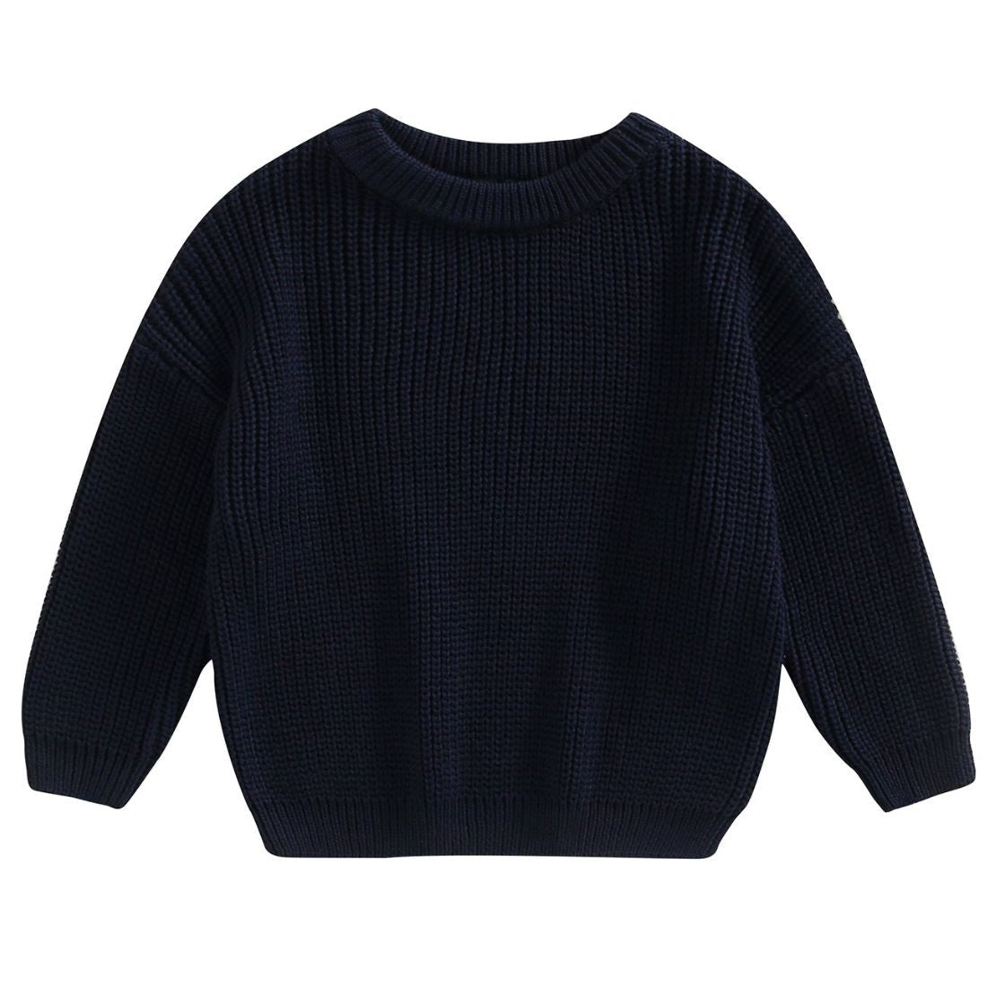 Loose Knit Girls Sweater | Blue