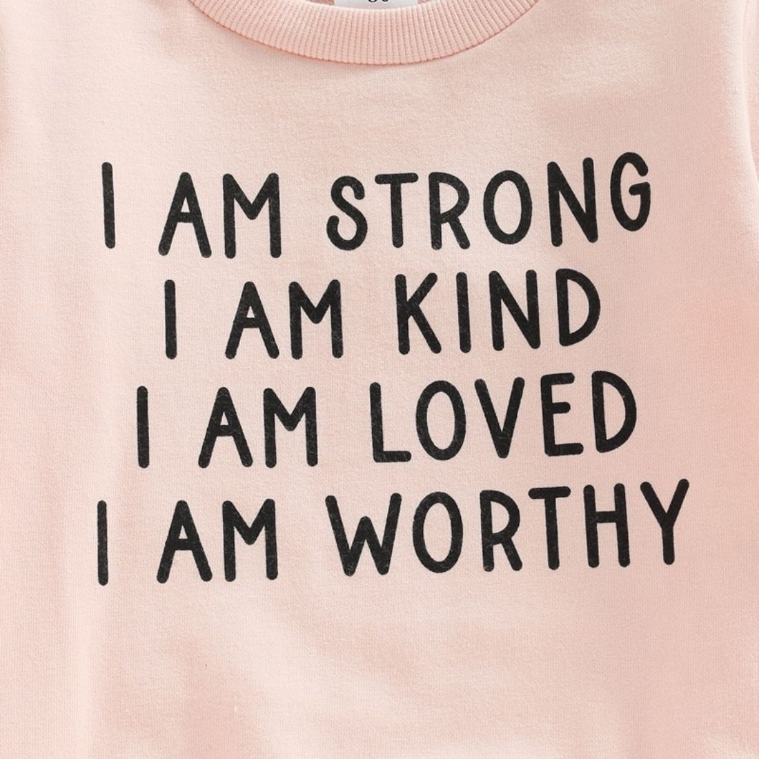 Little Girl I Am Strong Solid Toddler Sweatshirt - My Trendy Youngster | Buy on-trend and stylish Baby and Toddler Winter Threads @ My Trendy Youngsters - Dress your little one in Style @ My Trendy Youngsters 