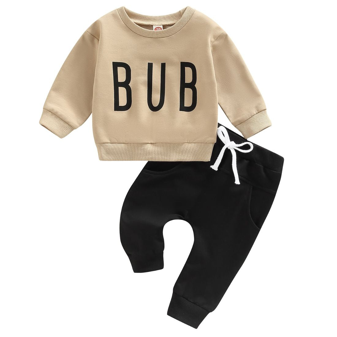 Bub Lettered Sweaty Baby Boy Clothing Set