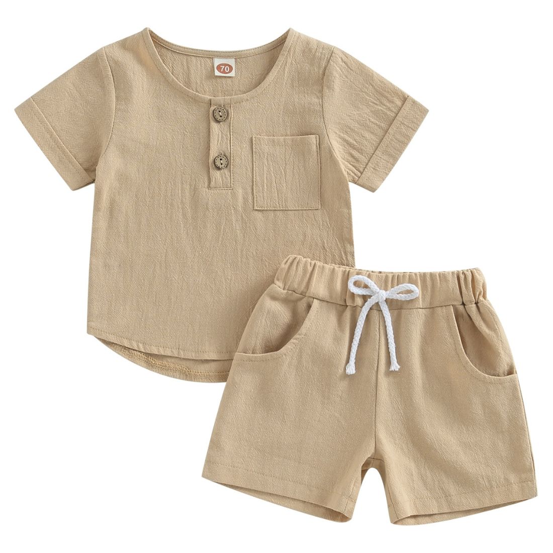 Casual Life Matching Baby Clothing Set | Brown