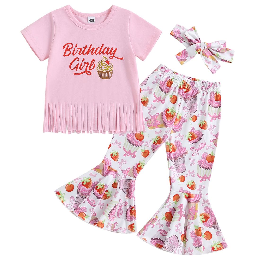 Cupcake Birthday Girl Toddler Girl Set
