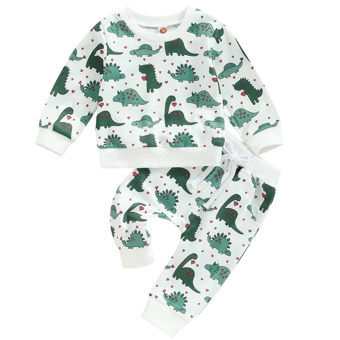 Dino Love Sweaty Baby Clothing Set