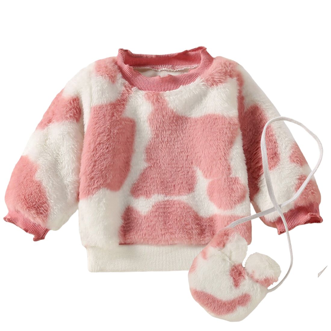 Fuzzy Toddler Girl Sweater