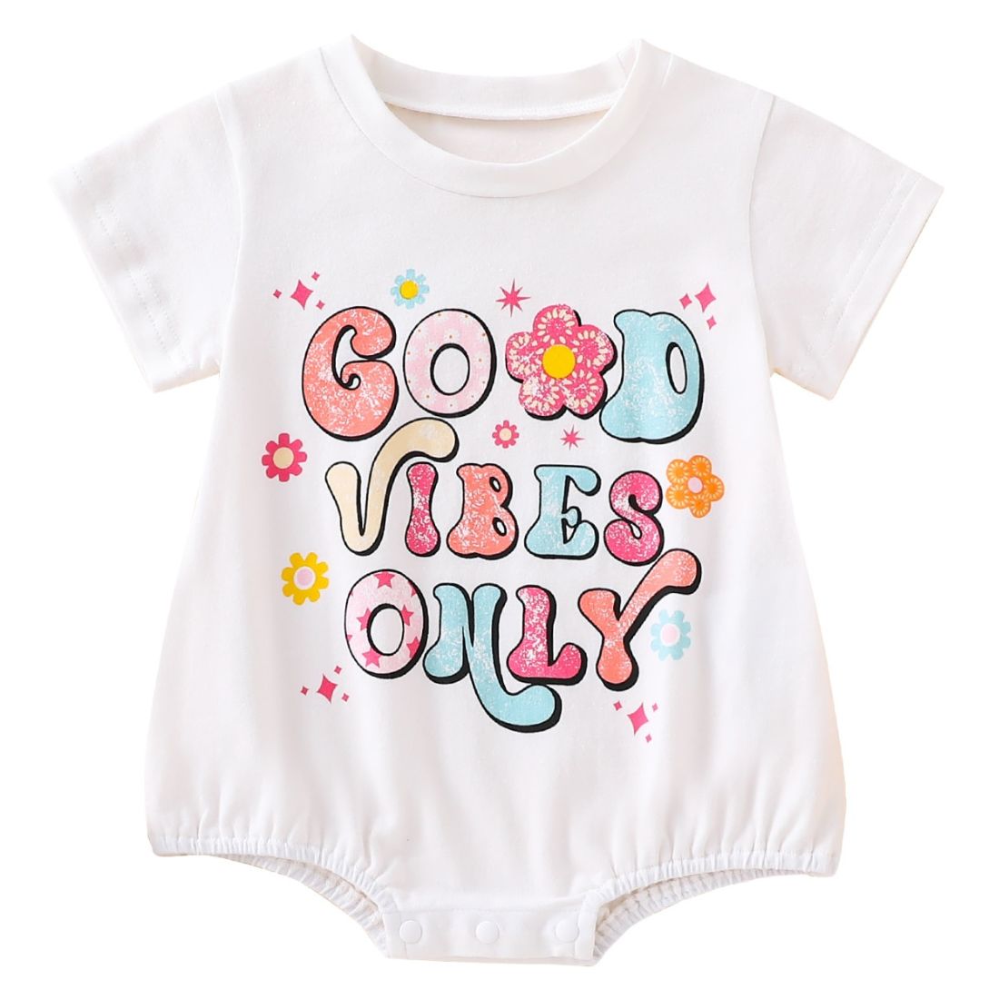 Good Vibes Only Baby Girl Bodysuit