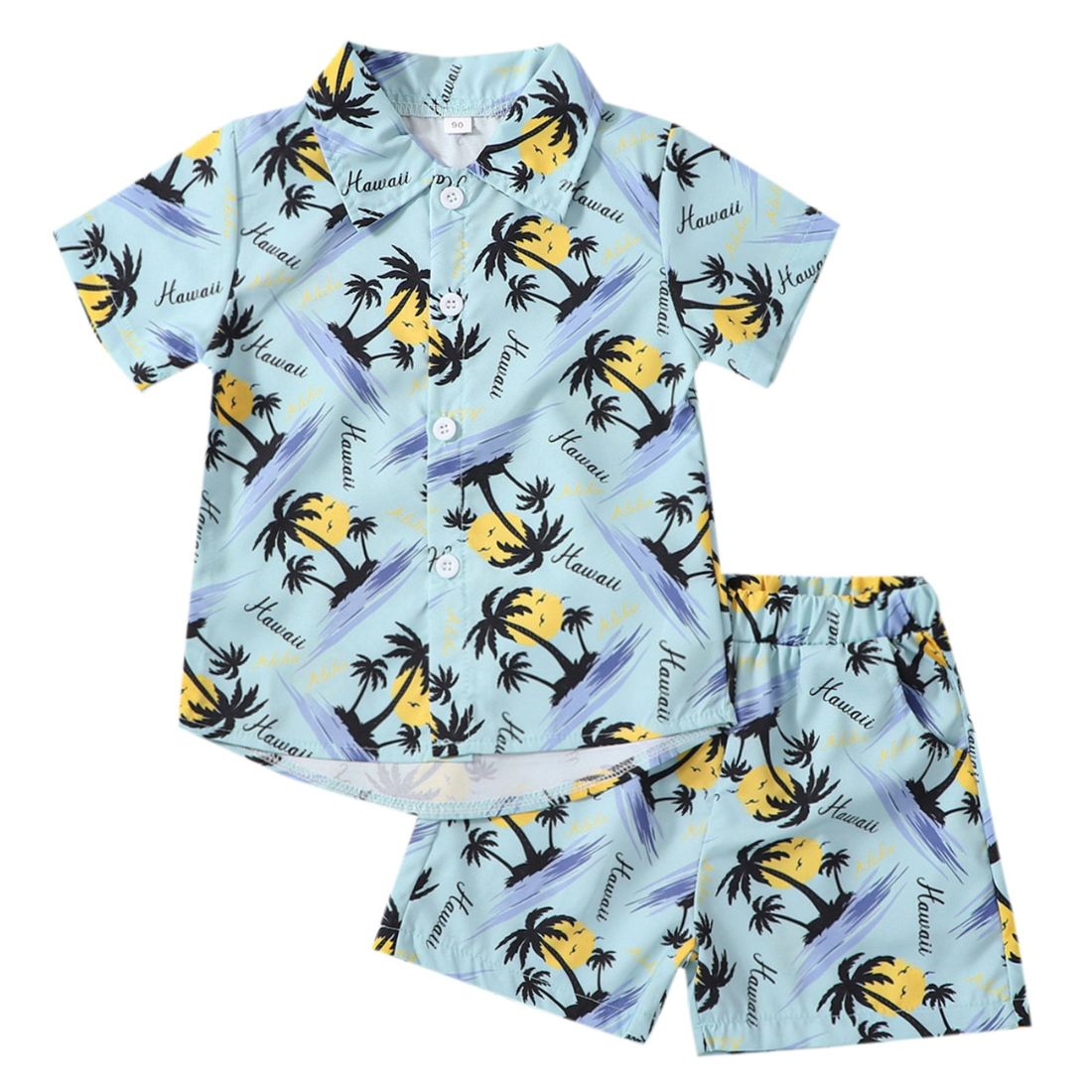 Boys Hawaii Blue Casual 2-Piece Clothing Set - My Trendy Youngsters |  Buy on-trend and stylish Baby and Toddler Clothing Sets @ My Trendy Youngsters - Dress your little one in Style @ My Trendy Youngsters 