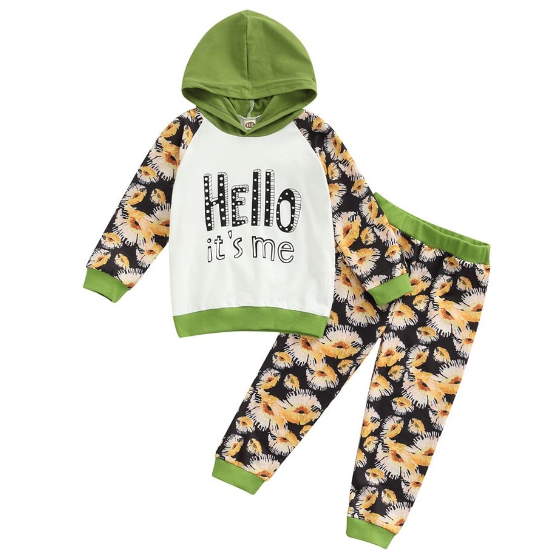 Little Girl Hello Its Me Hoodie 2 piece Clothing Set - My Trendy Youngsters | Buy on-trend and stylish Baby and Toddler Clothing Sets @ My Trendy Youngsters - Dress your little one in Style @ My Trendy Youngsters 