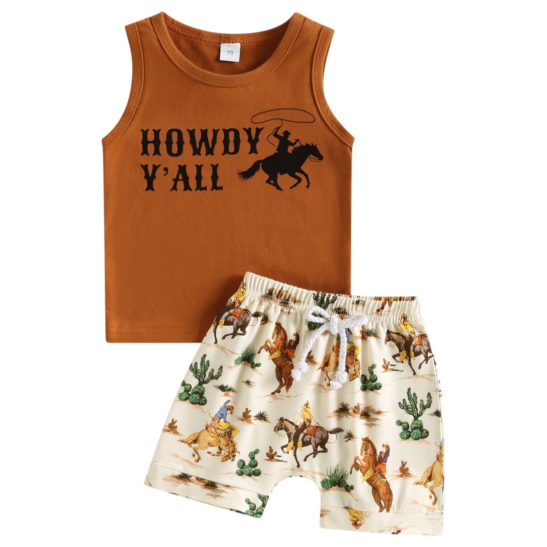 Howdy Yall Tank Baby Clothing Set