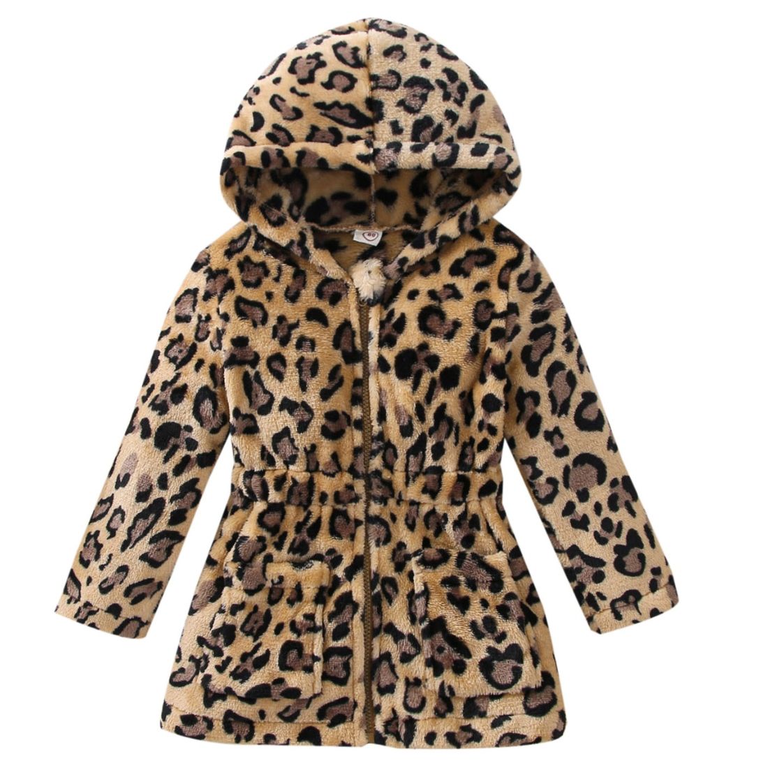 Little Girl Leopard Hooded Toddler Coat - My Trendy Youngsters | Clothing Sets @ My Trendy Youngsters - Dress your little one in Style @ My Trendy Youngsters 