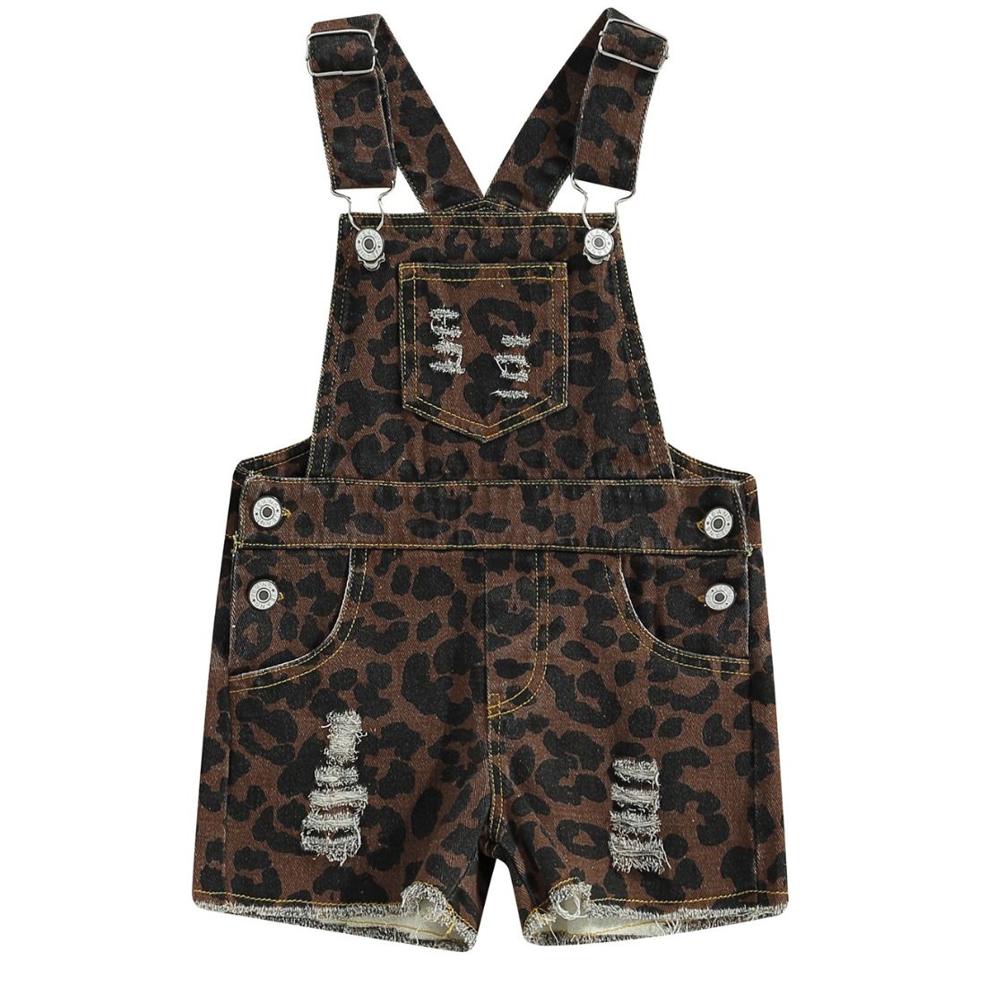 Little Girl Leopard Toddler Suspender Overalls - My Trendy Youngsters |  My Trendy Youngsters - Buy on-trend and stylish Baby and Toddler Onesies and bodysuits @ My Trendy Youngsters - Dress your little one in Style @ My Trendy Youngsters 