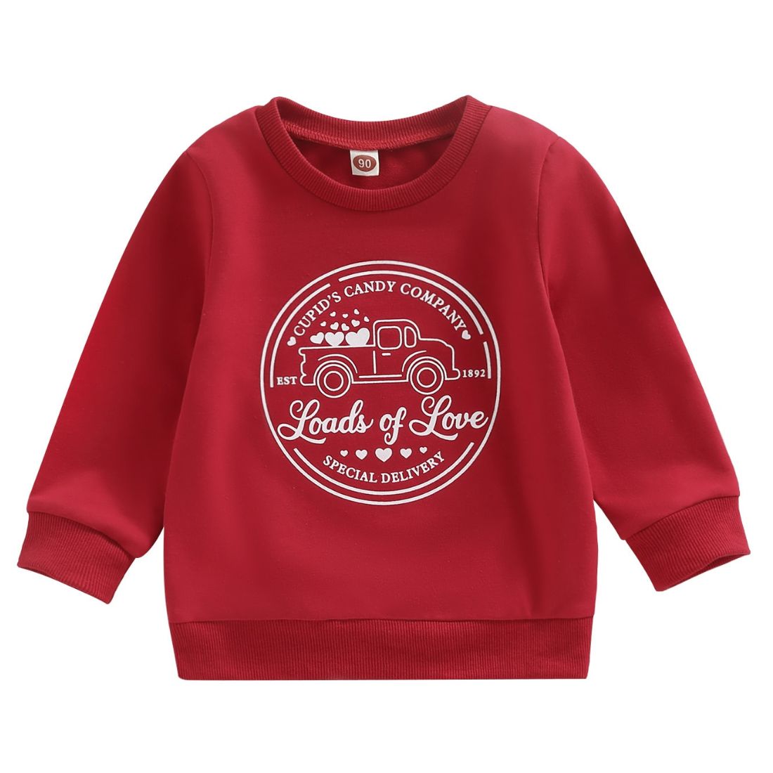 Toddler Girl Cupids Candy Love Sweatshirt - My Trendy Youngsters | Buy on-trend and stylish Baby and Toddler Winter Threads @ My Trendy Youngsters - Dress your little one in Style @ My Trendy Youngsters 