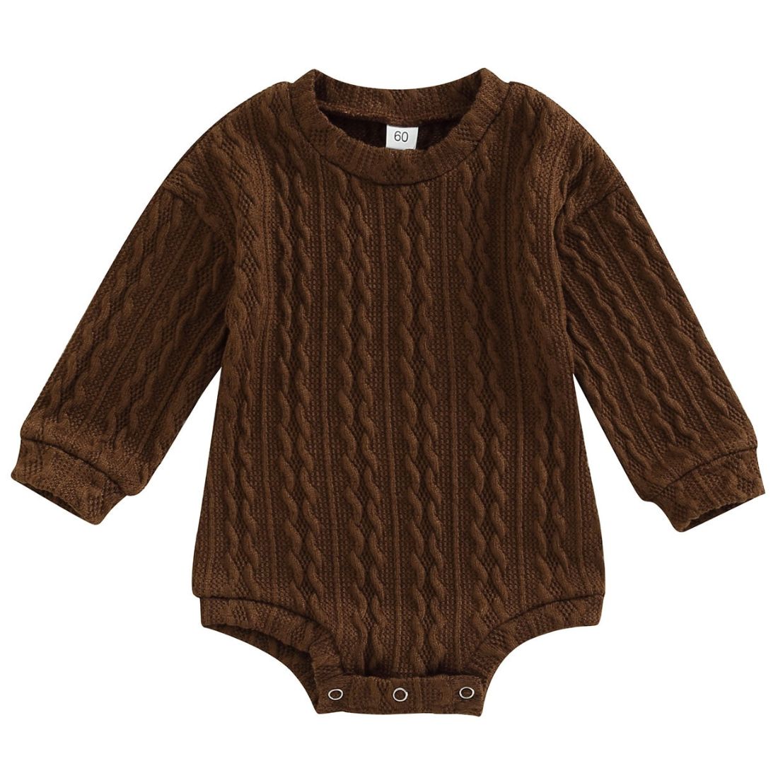 Unisex Baby Long Sleeve Braid Knit Bodysuit - My Trendy Youngsters | Buy on-trend and stylish Baby and Toddler Onesies and bodysuits @ My Trendy Youngsters - Dress your little one in Style @ My Trendy Youngsters 