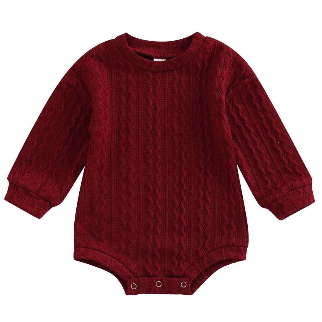 Unisex Baby Long Sleeve Braid Knit Bodysuit - My Trendy Youngsters | Buy on-trend and stylish Baby and Toddler Onesies and bodysuits @ My Trendy Youngsters - Dress your little one in Style @ My Trendy Youngsters 