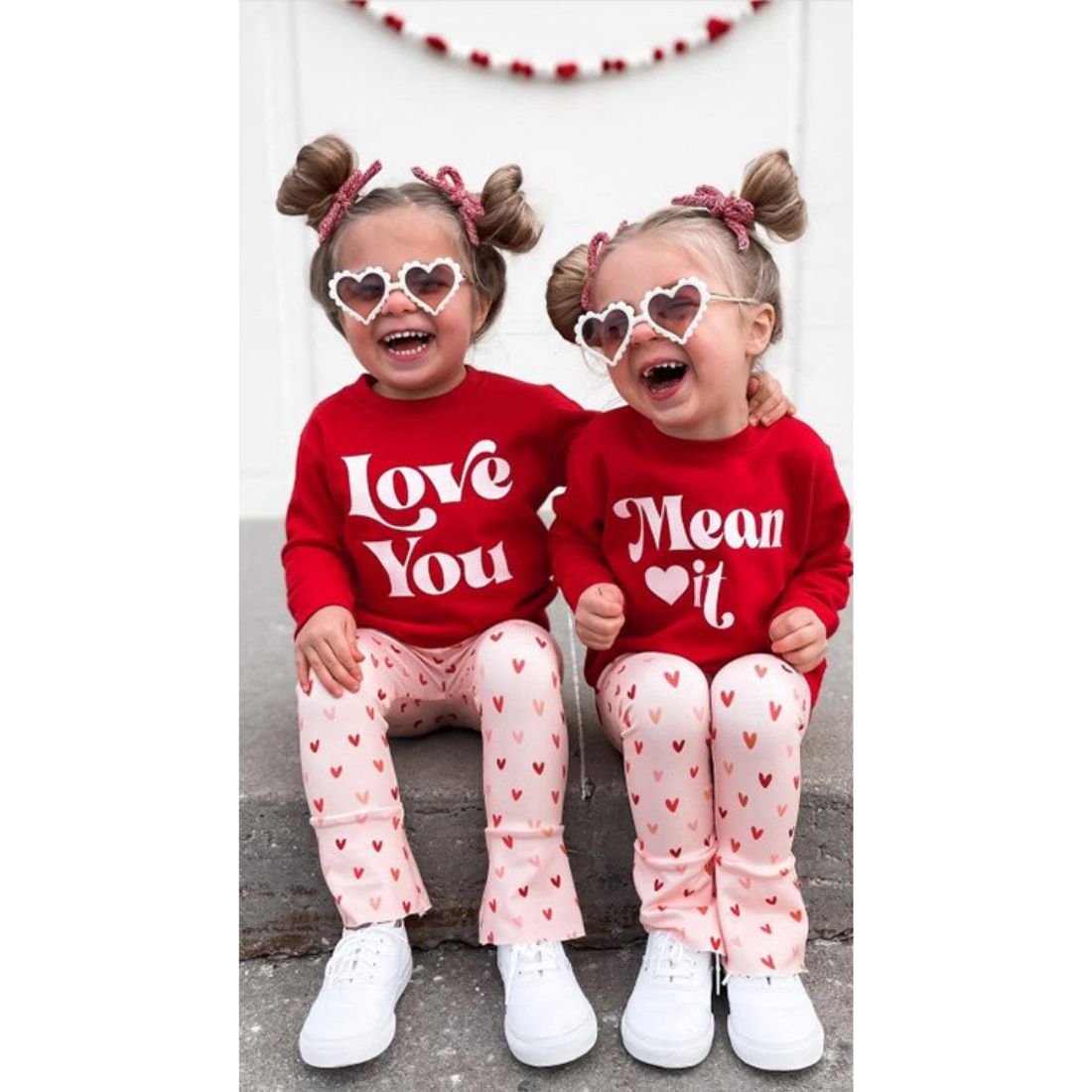 Little Girl Love You Hearts Flare 2 Piece Clothing Set - MyTy | Buy on-trend and stylish Baby and Toddler Clothing Sets @ My Trendy Youngsters - Dress your little one in Style @ My Trendy Youngsters 