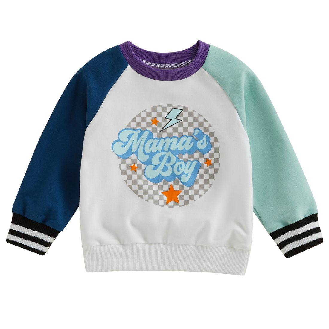 Little Boy Mama's Boy Retro Baby Sweatshirt - My Trendy Youngsters | Buy on-trend and stylish Baby and Toddler Clothing Sets @ My Trendy Youngsters - Dress your little one in Style @ My Trendy Youngsters 