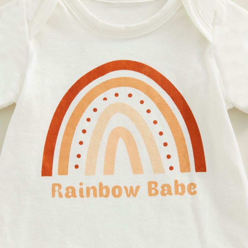 Baby Girl Rainbow Babe Bodysuitsuit + Rainbow printed shorts Baby 2 Piece Clothing Set - MyTy | Buy on-trend and stylish Baby and Toddler Clothing Sets @ My Trendy Youngsters - Dress your little one in Style @ My Trendy Youngsters 