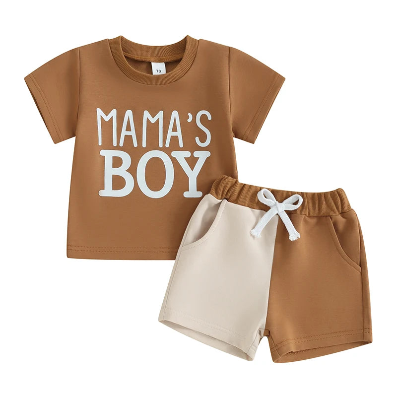 Mama's Boy Contrast Toddler Set