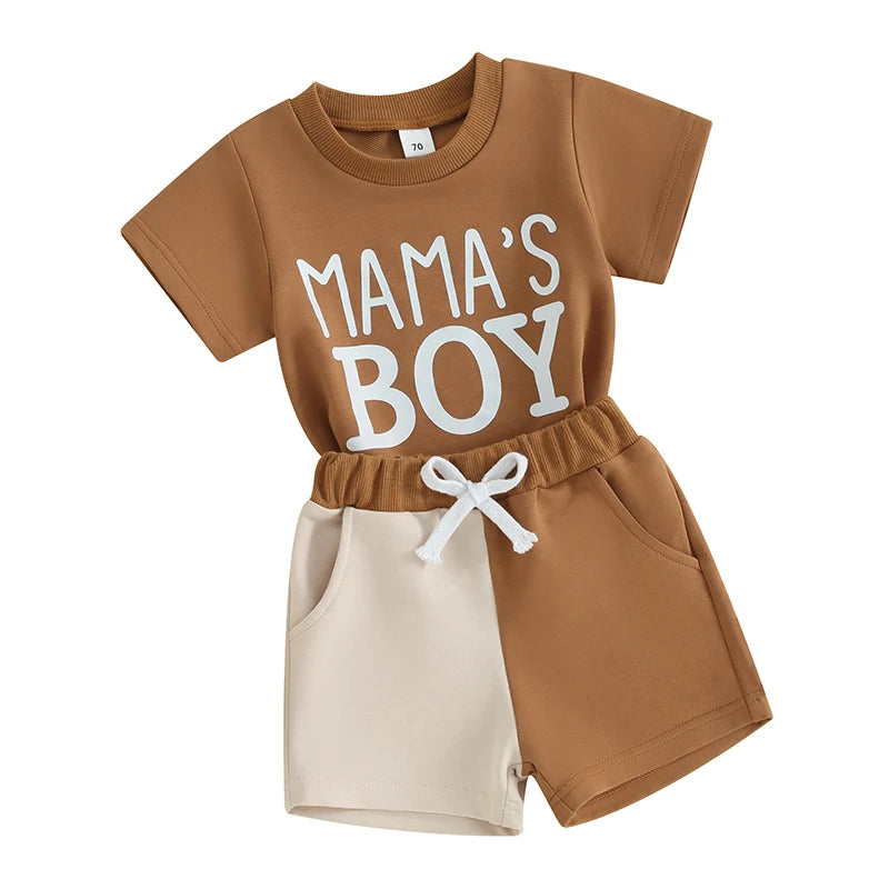 Mama's Boy Contrast Toddler Set