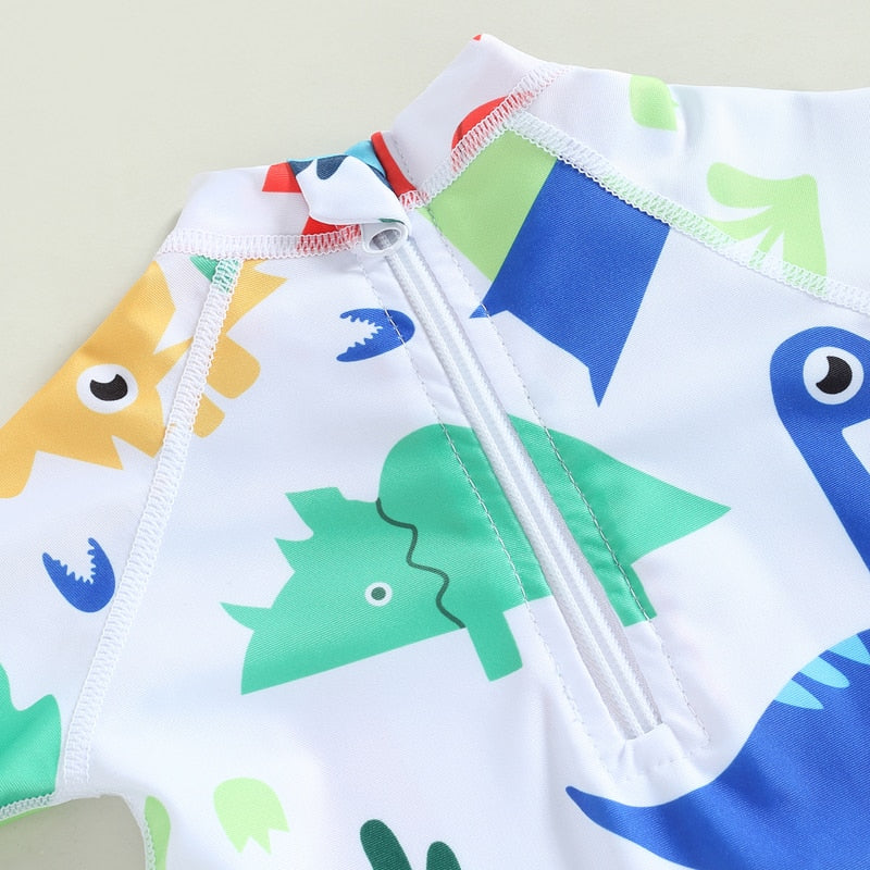 Colourful Dino Toddler Swimsuit