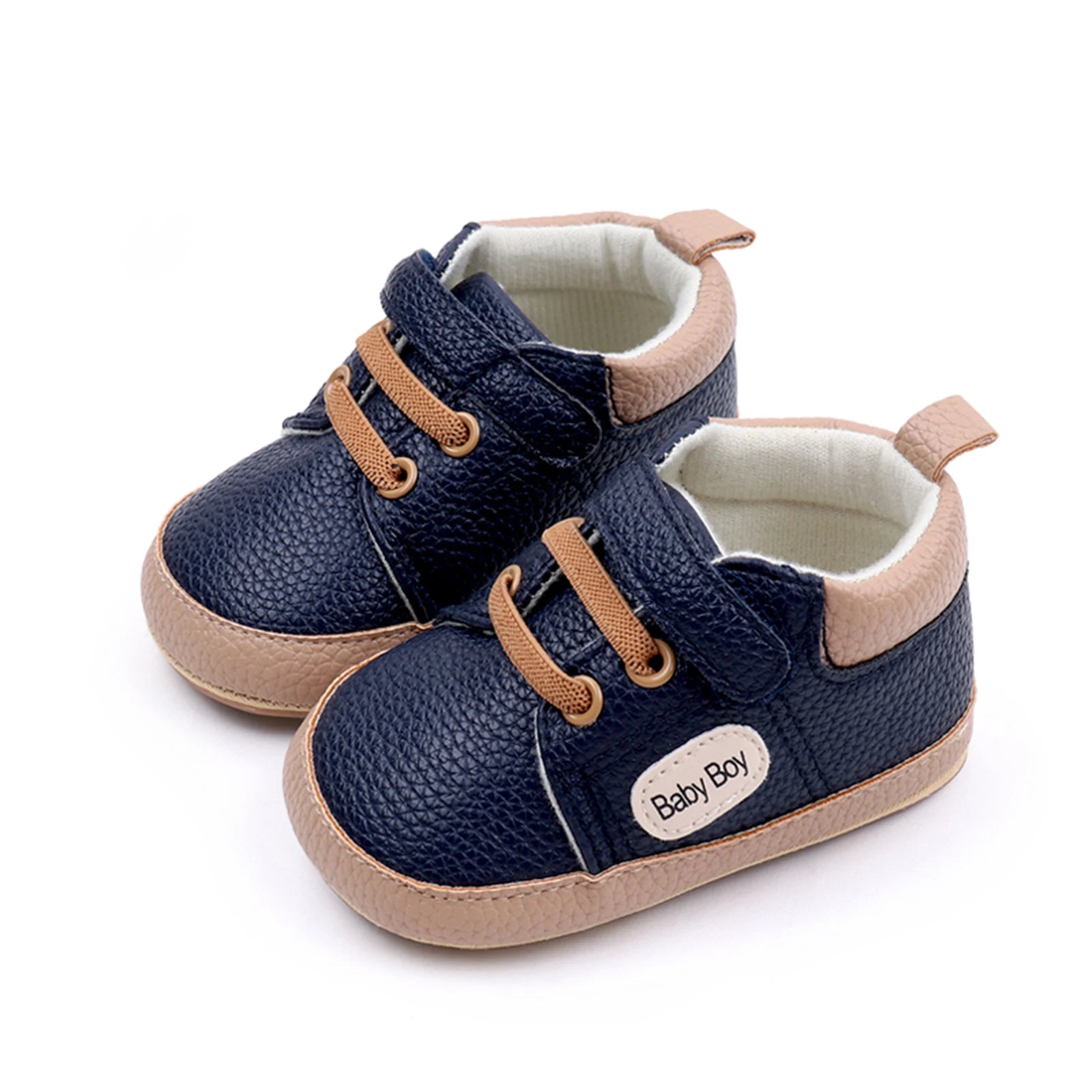 Solid Baby Boy Velcro Baby Sneakers