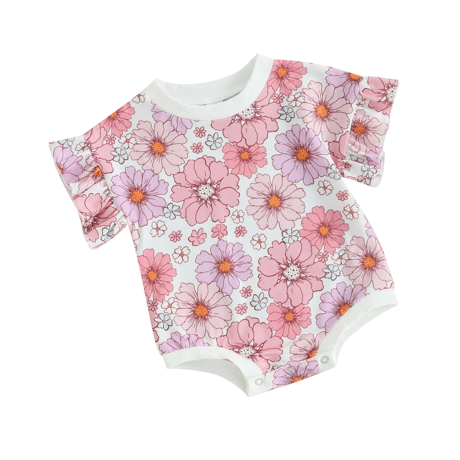 Flower Ruffles Baby Bodysuit