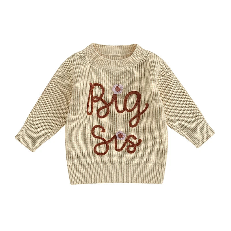 Big Sis Knitted Toddler Sweater