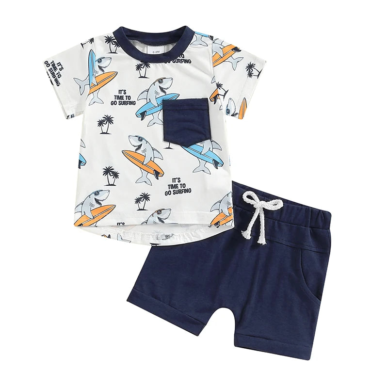 Time to Surf Shark Baby Set