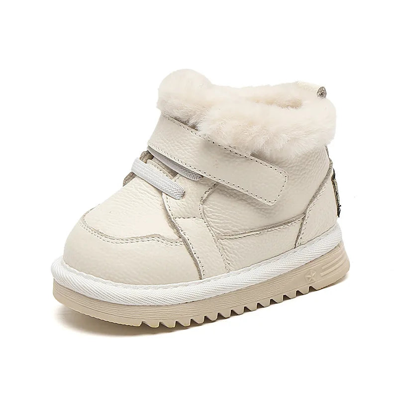 Plush Veclro High Up Baby Boot