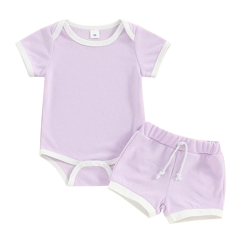 Short Sleeve Bodysuit Baby Set