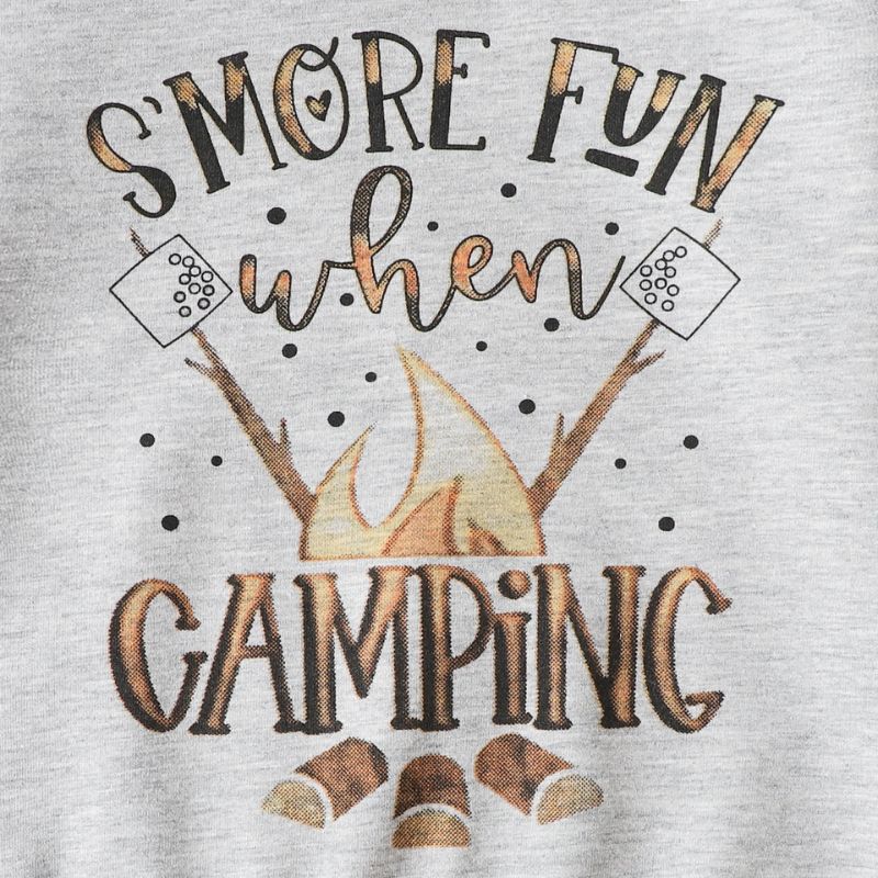 Close up of Smore Fun When Camping Toddler Sweaty
