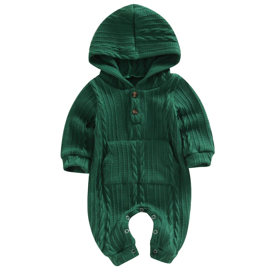 Buy Trendy and Afforable Baby Rompers @ My Trendy Youngsters - Dress your Mini in Style @ My Trendy Youngsters Unisex Long Sleeve Solid Hooded Textured Romper - My Trendy Youngsters | Buy Trendy and Afforable Baby Rompers @ My Trendy Youngsters - Dress your Mini in Style @ My Trendy Youngsters 