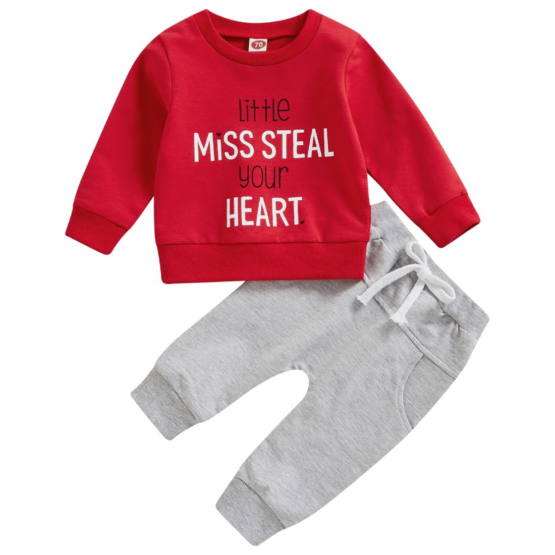Little Girl little Miss Steal Your Heart Steal Your Heart Sweatshirt 2 Piece Clothing Set - MyTy | Buy on-trend and stylish Baby and Toddler Clothing Sets @ My Trendy Youngsters - Dress your little one in Style @ My Trendy Youngsters 