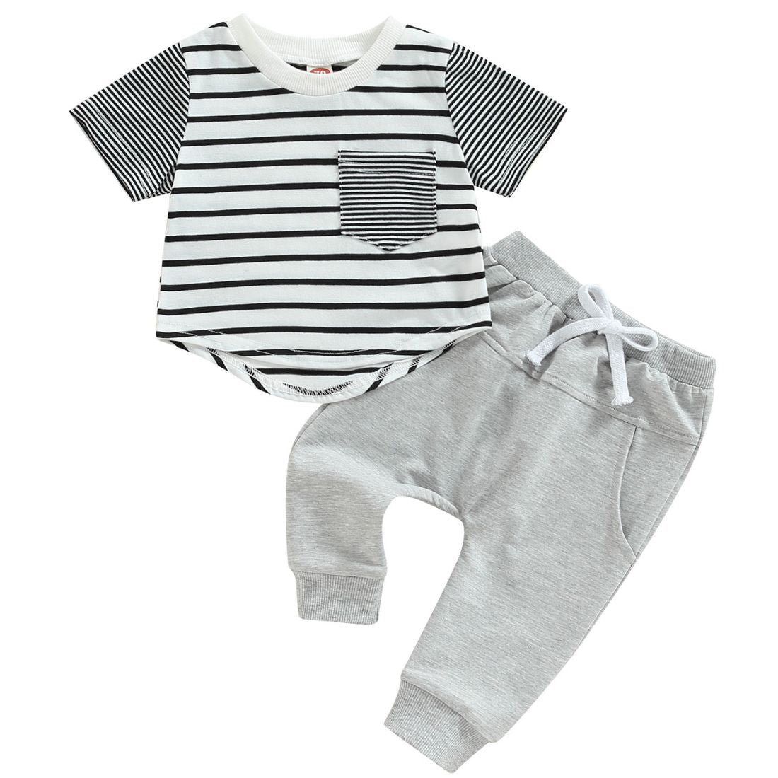 Striped Tee Baby Boy Clothing Set