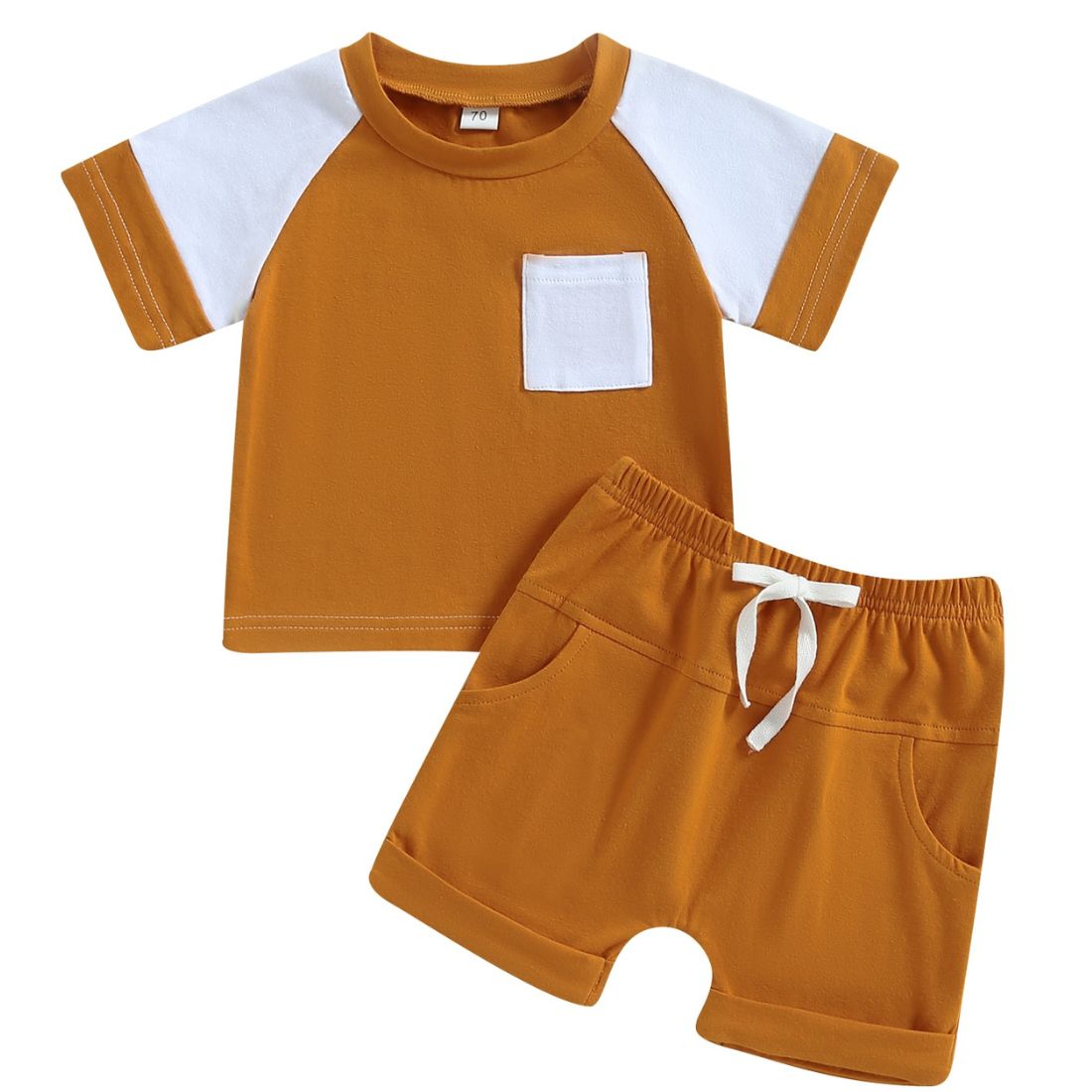Two Tone Pocket Baby Clothing Set