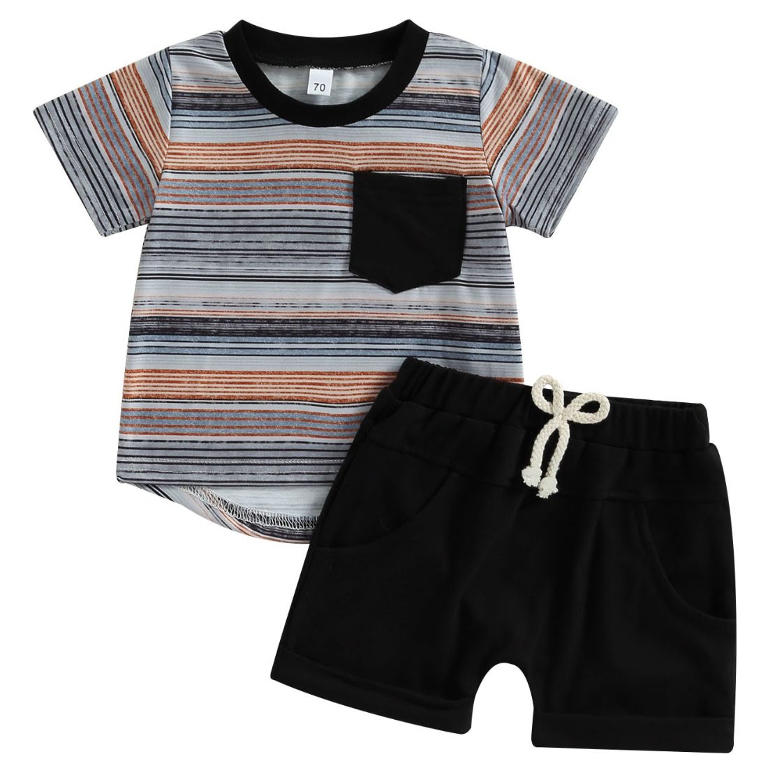Vibin Stripes Pocket Baby Boy Set