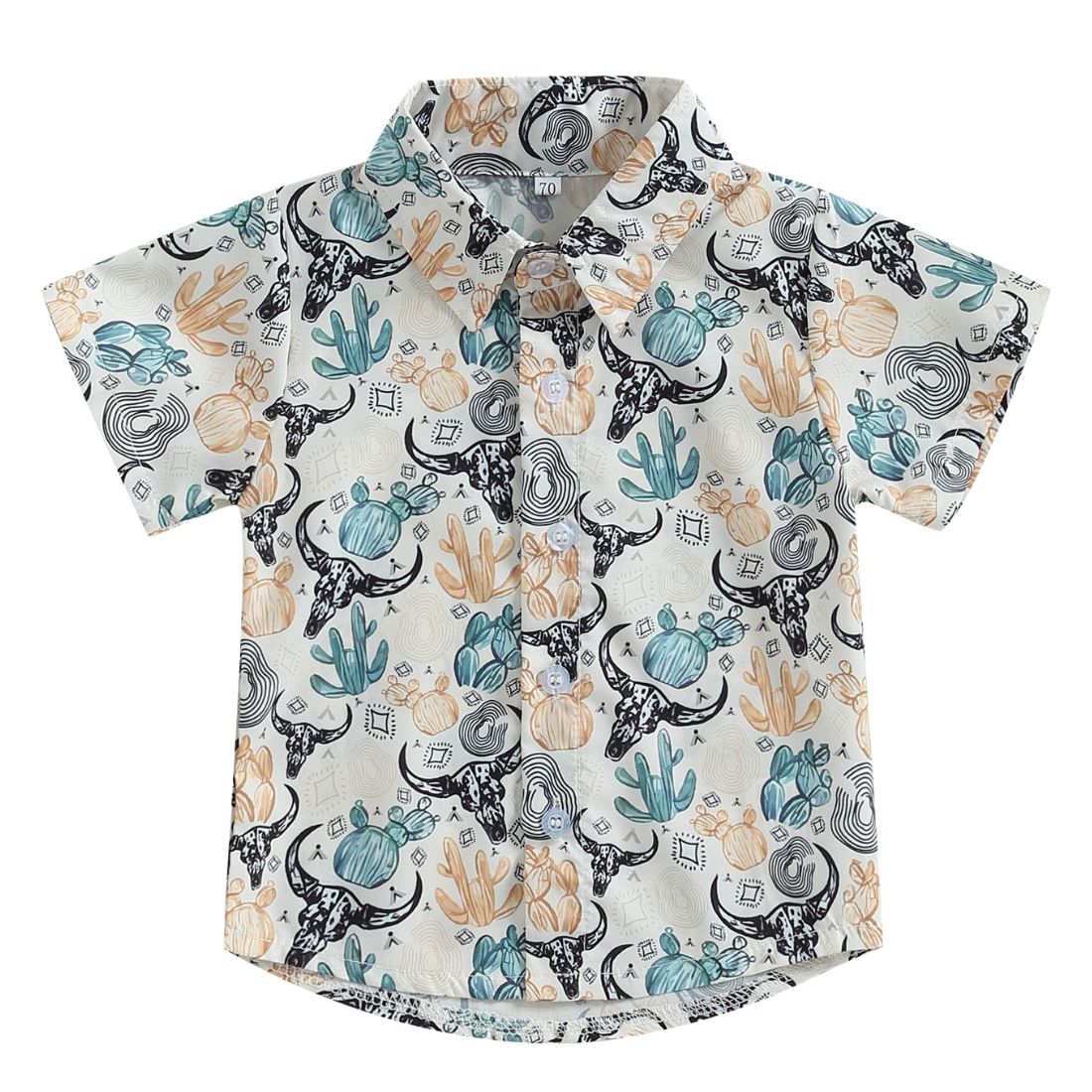 Western Cow Toddler Boy Shirt