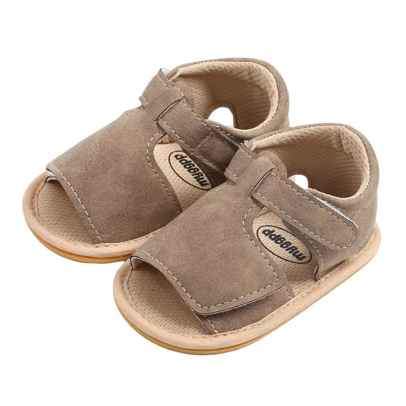 Solid Velcro Over Baby Sandles